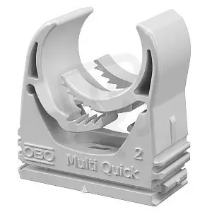 OBO M-Quick 18-22LGR Příchytka Multi-Quick 18,5-22,5mm světle šedá Polyamid PA Must-Have