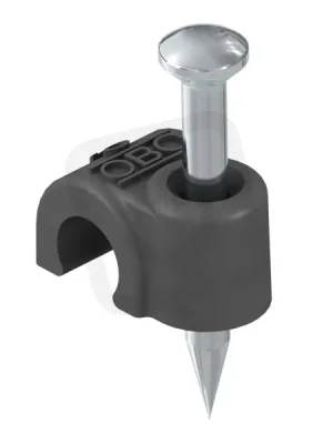 Poslední Šance OBO 2007 25 SW Příchytka ISO-Nagel-Clip, 7mm, L25, sytě černá Polypropylén, PP