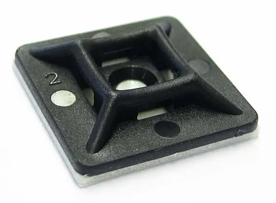 Pouze Dnes KAPC 19x19 Kabelová příchytka černá 19x19mm samolepicí,pro pásky šíře 3,6mm