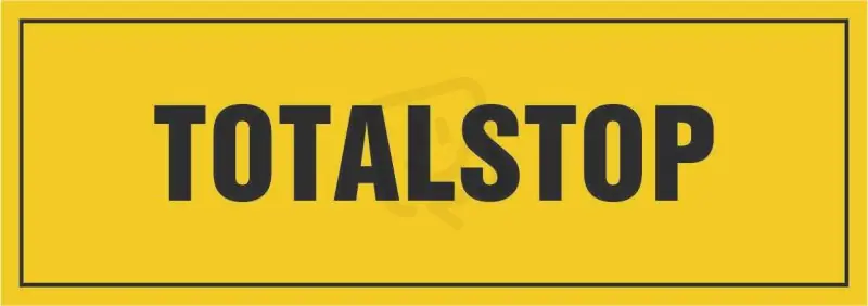 Koupit Online Total stop samolepící PVC fólie 105x37mm