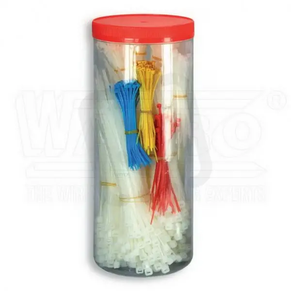 Top Prodej WAPRO WT-BOX-1001-MX vázací pásky WAPRO v praktickém balení, 1 sada = 1001 ks