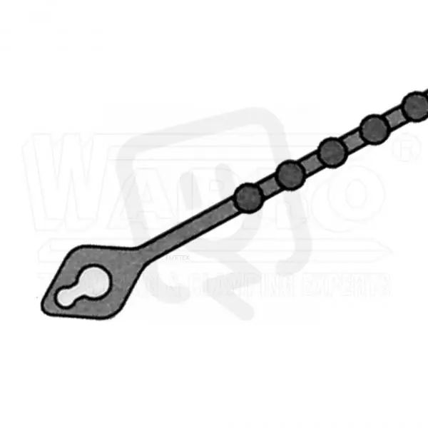 wpr380 kuličkové vázací pásky BALL STRAP, 273 mm, nylon 66, přírodní WT-BS-280 Horká Nabídka
