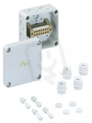 Skříň pro řadové svorky RKK 4/08-8x4mm2 šedá IP54/IP66 IK07 SPELSBERG 60640401 Nejlepší Volba