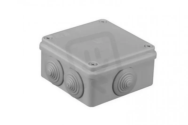Malpro S-BOX 106 Krabice S-BOX 106, 100 x 100 x 50 mm, 6 průchodek, IP65 šedá Top Prodej