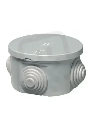 Tovární Cena Rozbočovací krabice na omítku, IP44, pr. 80x40mm, šedá HL SYSTEM HL 400C2