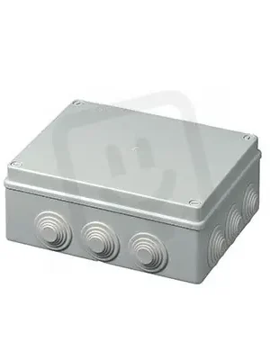 Rozbočovací krabice na omítku, IP55, 190x140x70mm, šedá HL SYSTEM HL 400C6 Výhodná Nabídka