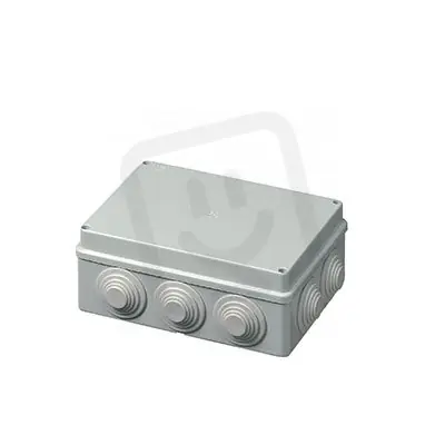 Rozbočovací krabice na omítku, IP55, 105x105x55mm, šedá HL SYSTEM HL 405C4 Speciální Cena