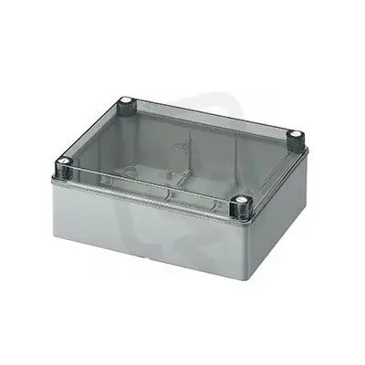 Originální Rozbočovací krabice na omítku, průhledné víko, IP56, 380x300x120, šedá HL 420C9