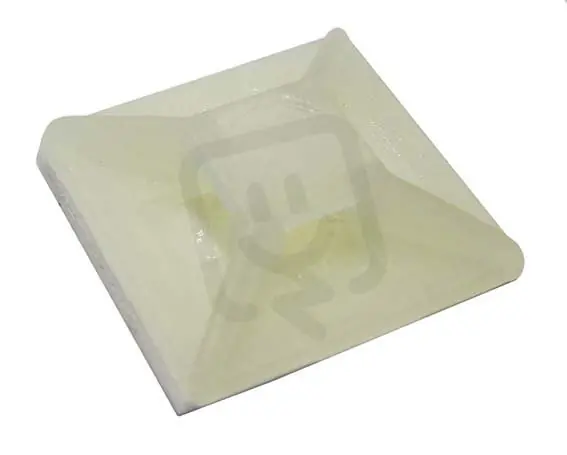 Kabelová příchytka přírodní 12x12mm samolepicí, pro pásky šíře 3,6mm KAP 12x12 Cenová Bomba