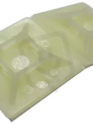 Akční Cena Kabelová příchytka přírodní 28x28mm samolepicí pro pásky šíře 4,8mm KAP 28x28/2