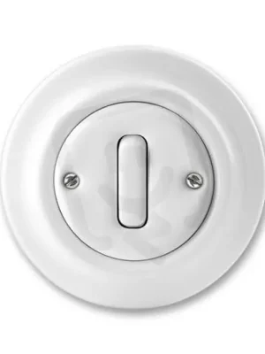 ABB DECENTO Ovládač přepínací se svorkou N řazení 6/0 bílá-porcelán 3559K-C86345 Omezená Nabídka
