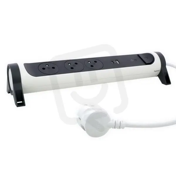 PRODLUŽOVACÍ PŘÍVOD 4X2P+T USB A+C PŘEP. OCHRANA VYP/ZAP KABEL 1,5M BÍLÁ/ŠEDÁ Finální Výprodej