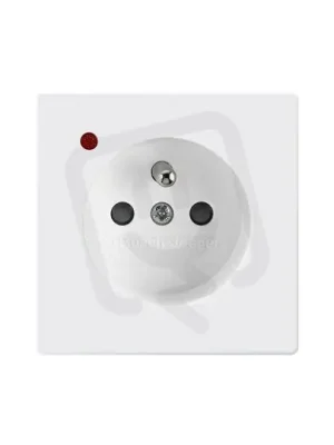 Výprodej Zásuvka ABB FUTURE LINEAR/SOLO s přep. ochranou studio bílá 5599B-A0235784
