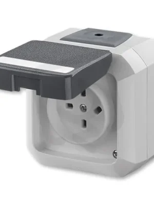 Zásuvka ABB VARIANT plast, vzor D, IP54, šedá 5515N-C05524 S Akce