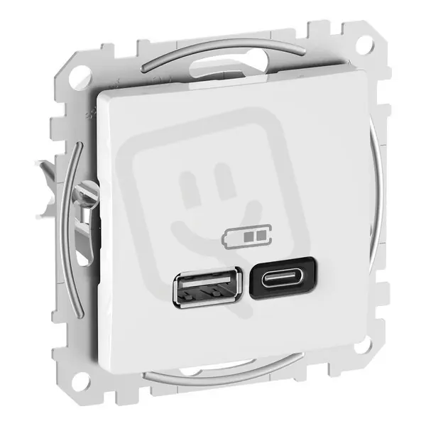 Akční Cena Sedna D/E Dvojitá USB A+C rychlonabíječka 3A 45W, Bílá SCHNEIDER SDD111404