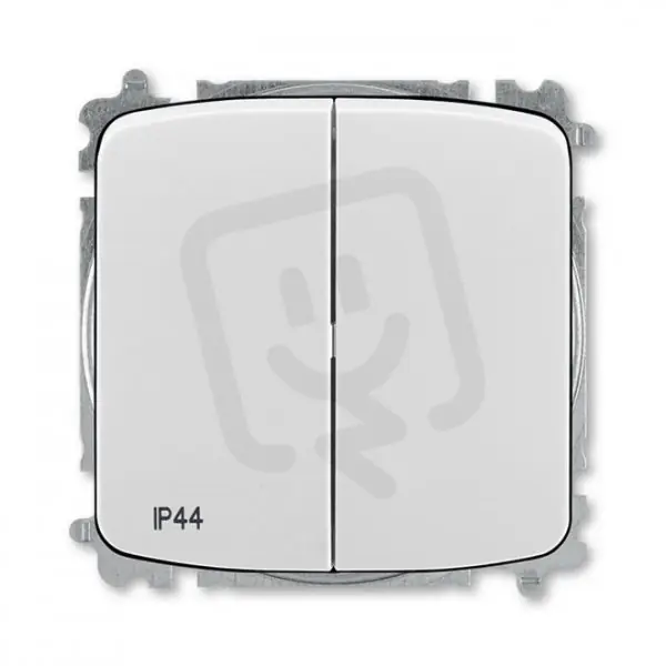 ABB Tango Přepínač dvojitý střídavý ř. 6+6 IP44 bezšroubový šedá 3559A-A52940 S Kup Teď