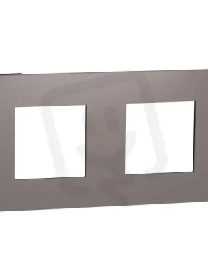 Krycí rámeček NOVÁ UNICA STUDIO COLOR dvojnásobný, Chocolate/Černý Novinka