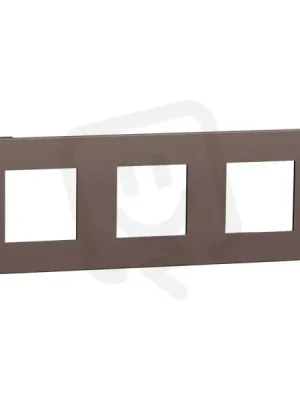 Krycí rámeček NOVÁ UNICA STUDIO COLOR trojnásobný, Chocolate/Černý Vrácení Zdarma