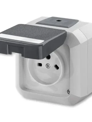 Zásuvka ABB VARIANT plast, vzor K, IP54, šedá 5515N-C05525 S Originální