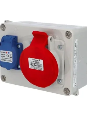 Omezená Nabídka 3067 Krabice IP44 1x230V,1x400V/16A/5