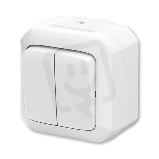 Speciální Cena Tlačítko ABB VARIANT dvojité řazení 1/0+1/0 IP54 bílá 3558N-C87510 B