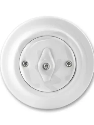 Hit Sezóny Střídavý přepínač ABB DECENTO otočný bílá-porcelán 3560K-C06345