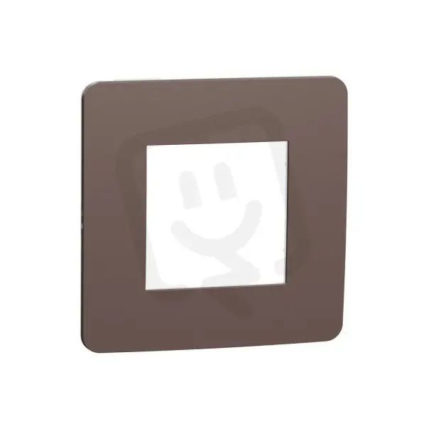 Akční Cena Krycí rámeček NOVÁ UNICA STUDIO COLOR jednonásobný, Chocolate/Černý