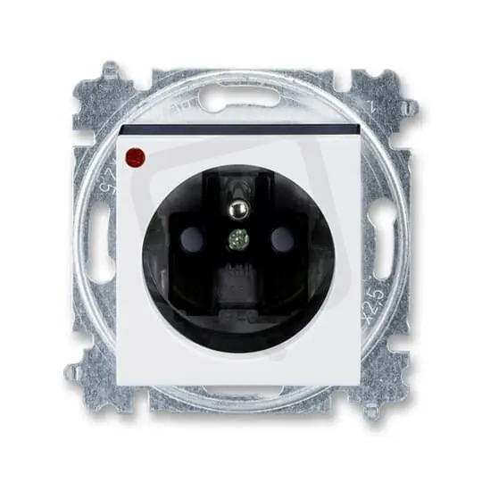Expresní Doručení Zásuvka ABB LEVIT s ochranou před přepětím bílá/kouřová černá 5599H-A02357 62