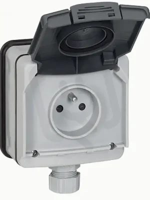 PLEXO IP66 ZÁSUVKA 2P+T ŠEDÁ LEGRAND 090466 Sezónní Sleva