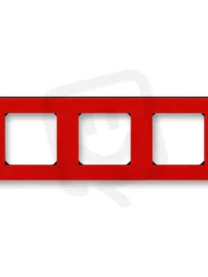 Trojrámeček ABB LEVIT červená/kouř. černá 3901H-A05030 65 Akce
