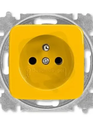 ABB REFLEX Zásuvka chráněná bezšroubová žlutá 5519B-A02347 Y Nová Kolekce