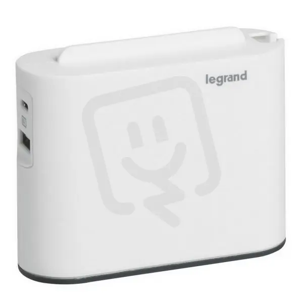Levný NABÍJECÍ ADAPTÉR 2X2P/USB A+C, BÍLÁ/TMAVĚ ŠEDÁ LEGRAND 049401