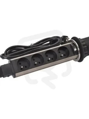 TOWER 60 VÝSUVNÝ ZÁSUVKOVÝ BLOK 4X2P+T 2M KABEL S VIDLICÍ 2P+T LEGRAND 654972 Vrácení Zdarma