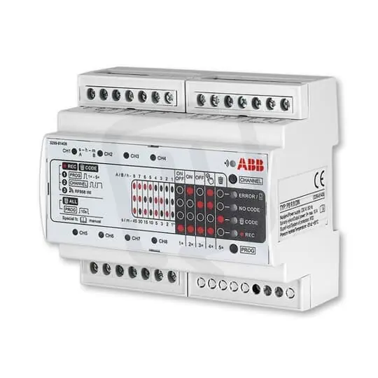 ABB Přístroj Rf 3299-81408 Přijímač RF spínací,8násobný,řadový,868 MHz Ověřený