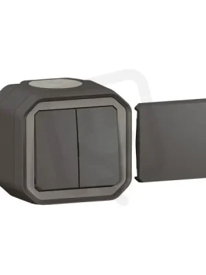 NOVÉ PLEXO IP55 MULTIFUNKČNÍ SPÍNAČ/TLAČÍTKO 5V1 ANTRACIT LEGRAND 069789L Sezónní Sleva