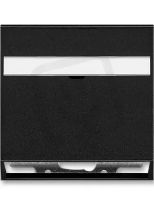Finální Výprodej Kryt zásuvky komunikační s popisovým polem 5014M-A00100 37 onyx Neo ABB
