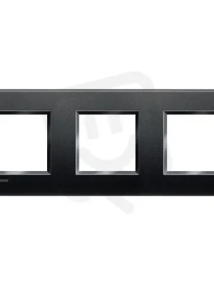 Poslední Šance BTICINO LIVINGLIGHT RÁMEČEK HRANATÝ 2+2+2MODULOVÝ ANTRACIT LNA4802M3AR