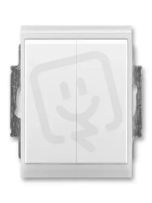 Must-Have Sériový přepínač ABB ELEMENT/TIME řazení 5,IP44,bílá/ledová bílá 3558E-A05940 01