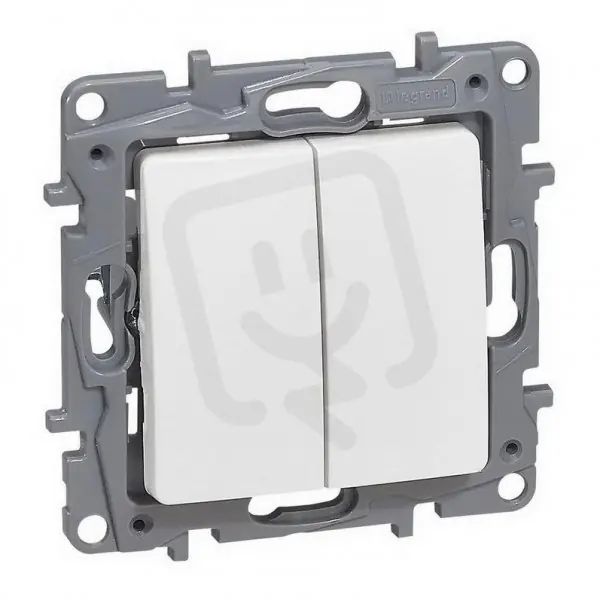 NILOÉ STŘÍDAVÝ PŘEPÍNAČ Č.6 + TLAČÍTKO BÍLÁ LEGRAND 764509 Horká Nabídka