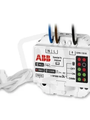 ABB Přístroj Rf 3299-13518 Modul přijímače RF,stmívací pro LED žárovky,vestavný Nakupujte Hned