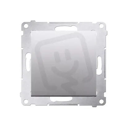 Spínač jednopólový, řazení 1, (strojek s krytem)10AX, 250V 250V stříbrná matná Koupit Online