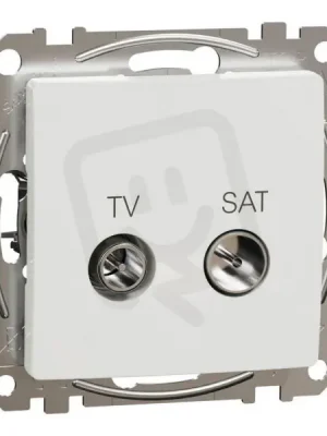 Nejlepší Cena Sedna D/E TV SAT zásuvka koncová 4dB, Bílá SCHNEIDER SDD111471S