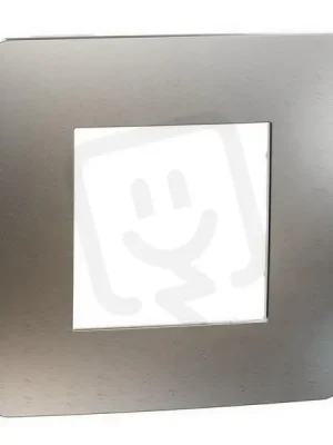 Nejprodávanější Krycí rámeček NOVÁ UNICA STUDIO METAL jednonásobný, White Aluminium/Bílý