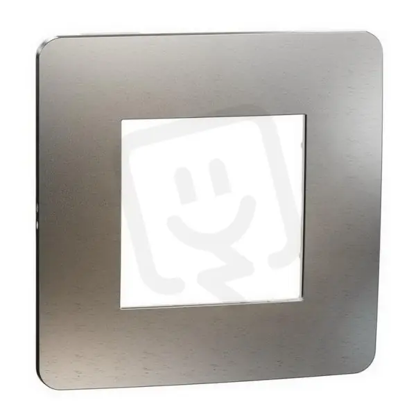 Nejprodávanější Krycí rámeček NOVÁ UNICA STUDIO METAL jednonásobný, White Aluminium/Bílý