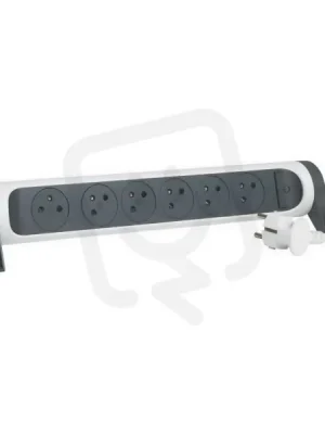Nakupujte Hned PRODLUŽOVACÍ PŘÍVOD 6X2P+T, VYP/ZAP, KABEL 1,5 M, BÍLÁ/TMAVĚ ŠEDÁ LEGRAND 049455
