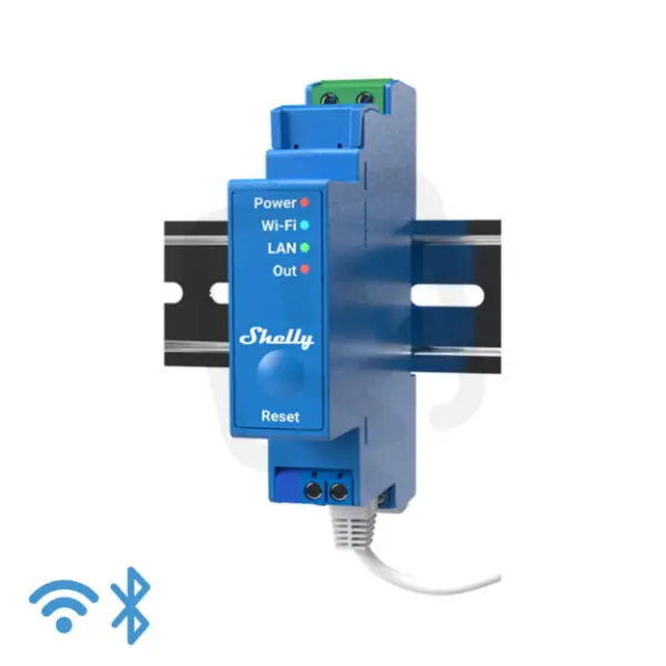 Pouze Dnes Spínací modul na DIN lištu SHELLY PRO 1 1kanálový, LAN, WiFi, Bluetooth