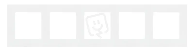 Rámeček 5 násobný bílá matná KONTAKT SIMON TR5/111 Pouze Dnes