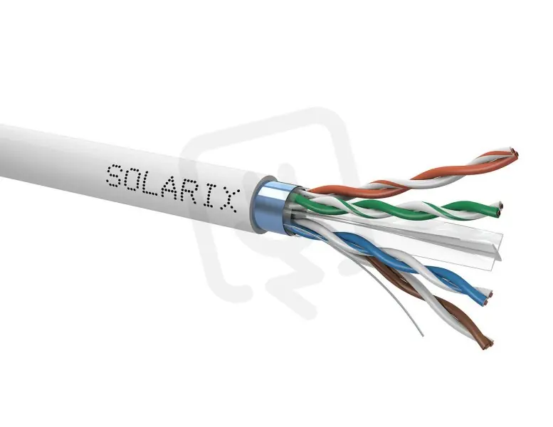 Instalační kabel CAT6 FTP PVC Eca 500m/cívka SOLARIX 26000003 Sleva