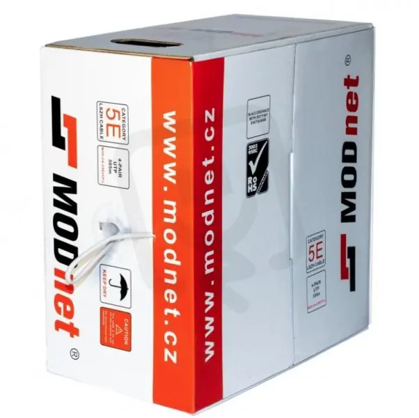 UTP (U/UTP) kabel cat 5e PVC Eca 305m drát Ověřený