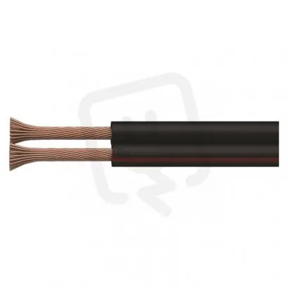Dvojlinka nestíněná 2x1,5mm černo-rudá, 100m EMOS S8290 Výprodej
